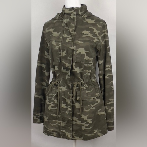 NWoT UNIVERSAL THREAD goods co. Hooded Army utility jacket w adjustable waist - Picture 8 of 13